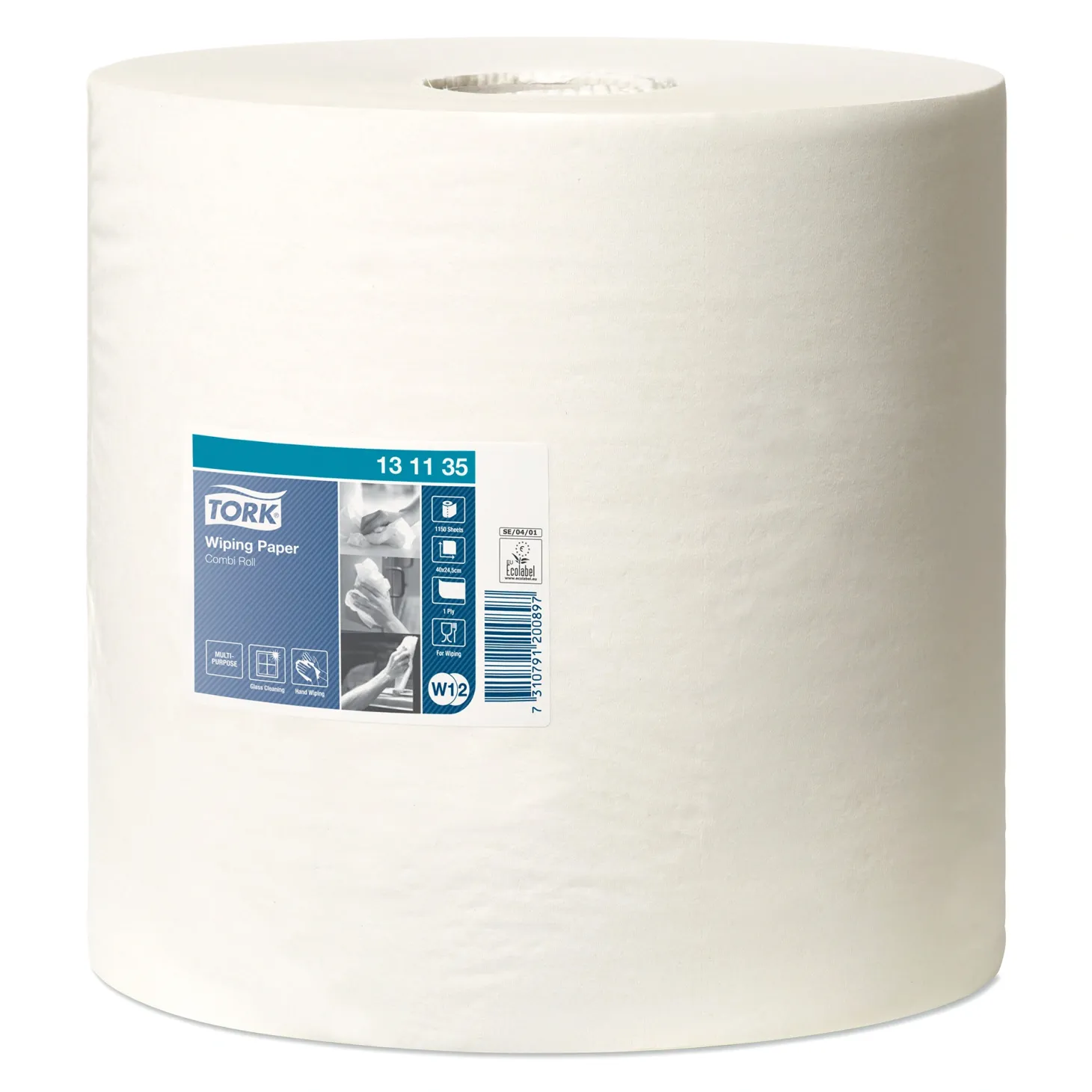 Tork 131135 Advanced Mehrzweck-Papierwischtücher W1 W2, 1-lagig, 460 Meter