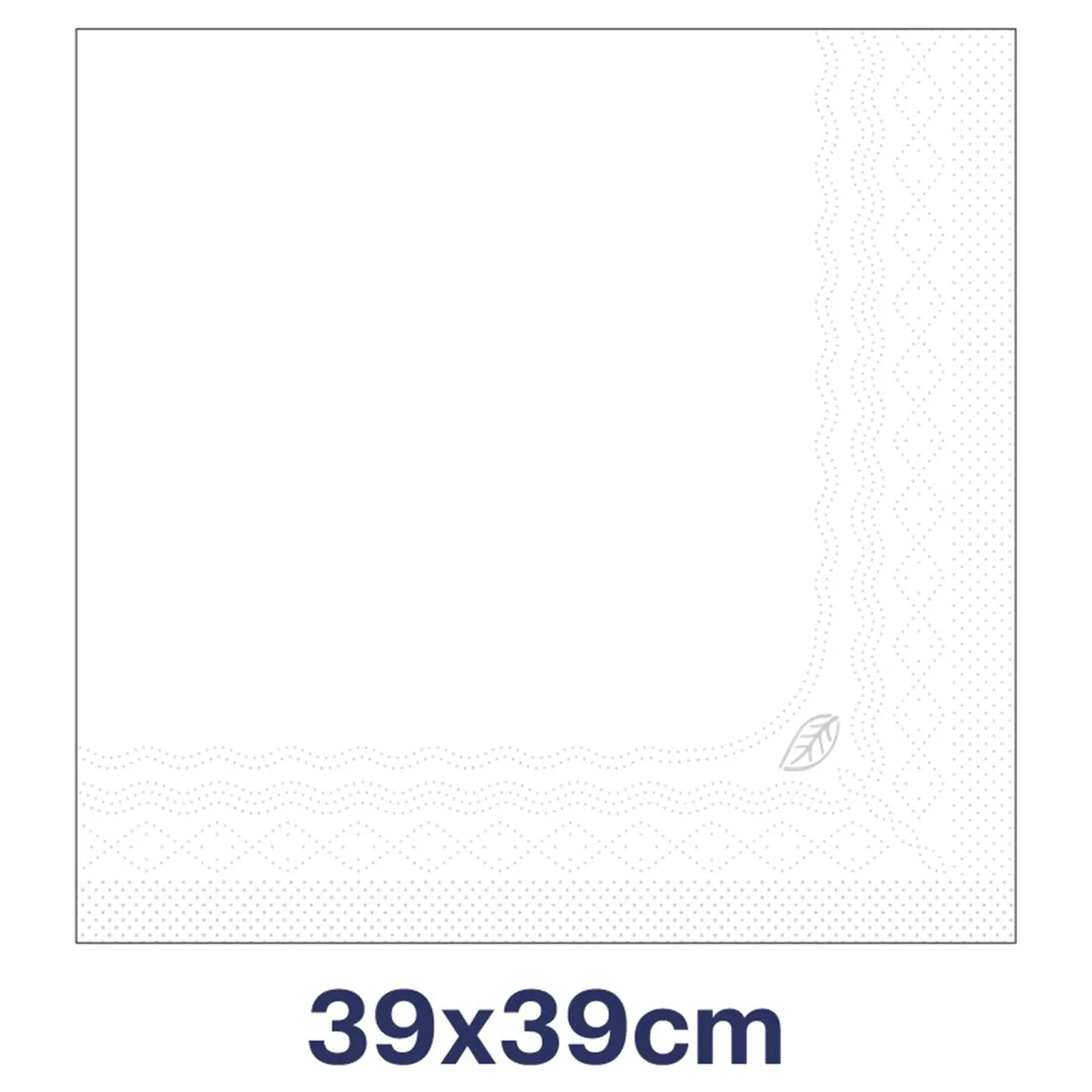 Tork 477577 Advanced Soft Dinnerserviette 1/4-Falz, 39,5 x 39 cm, 3-lg, weiß