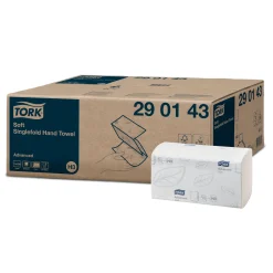 Tork 290143 Advanced weiche Zickzack-Handtücher Recycling H3 22,6 x 23 cm, 2-lagig, weiß