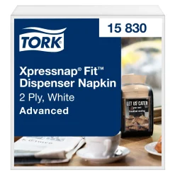 Tork 15830 Advanced Xpressnap Fit Spenderserviette N14 Multifold Z, 21,3 x 16,5 cm, 2-lg, weiß