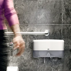 Tork Elevation Doppelrollenspender für Mini Jumbo Toilettenpapier T2 für 2 Rollen