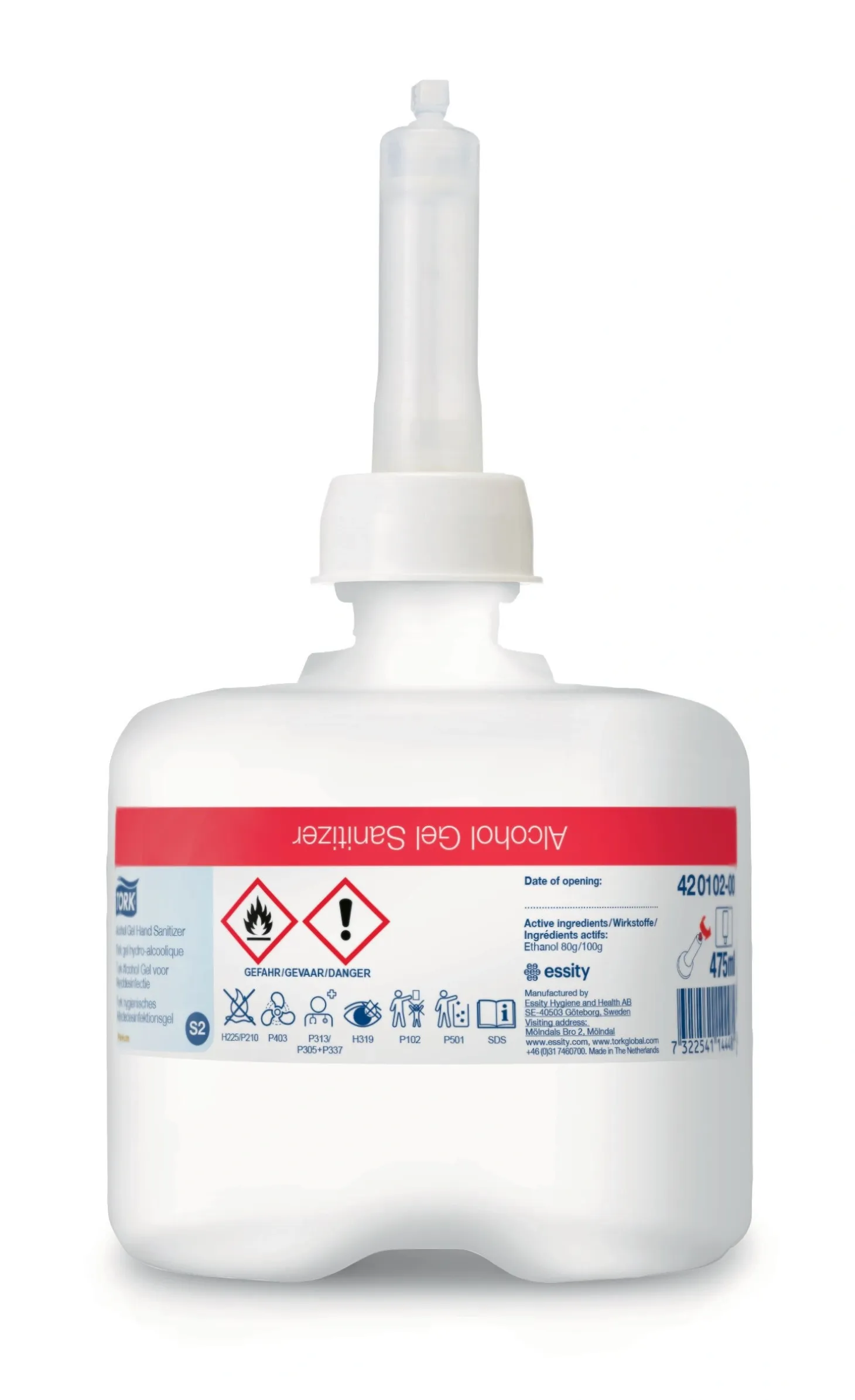 Tork 420102 Mini-Händedesinfektionsgel S2 6 x 475 ml