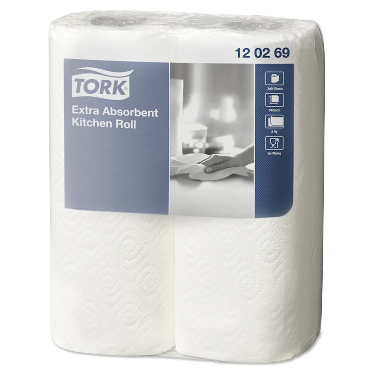 Tork 120269 Premium extra-saugfähige Küchenrolle 2-lagig weiß