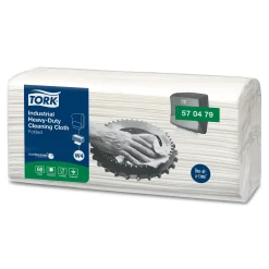 Tork 570479 Premium extra-starke Industrie Reinigungstücher W4 weiß 1-lagig, 35,5 x 41,5 cm, 240 Tücher