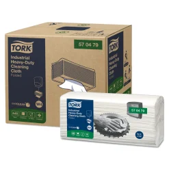 Tork 570479 Premium extra-starke Industrie Reinigungstücher W4 weiß 1-lagig, 35,5 x 41,5 cm, 240 Tücher
