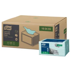 Tork 190493 Premium fusselarme Reinigungstücher W8 türkis 1-lagig, 30 x 38,5 cm, 600 Tücher