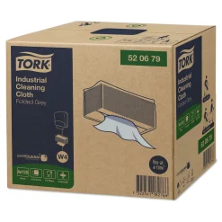 Tork 520679 Premium Industrie Reinigungstücher W4 grau 1-lagig, 35,5 x 41,5 cm, 480 Tücher