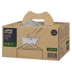 Tork 520372 Premium Industrie Reinigungstücher W7 grau 1-lagig, 35,5 x 41,5 cm, 210 Tücher