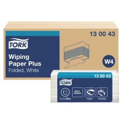 Tork 130043 Premium starke Mehrzweck-Papierwischtücher W4 weiß, 2-lagig, 38,5 x 32,4 cm, 1000 Tücher
