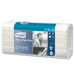 Tork 130043 Premium starke Mehrzweck-Papierwischtücher W4 weiß, 2-lagig, 38,5 x 32,4 cm, 1000 Tücher