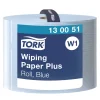 Tork 130051 Premium Starke Mehrzweck-Papierwischtücher, blau W1, 2-lagig, 510 Meter