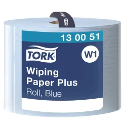 Tork 130051 Premium Starke Mehrzweck-Papierwischtücher, blau W1, 2-lagig, 510 Meter