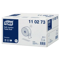Tork 110273 Premium Toilettenpapier weich Midi Jumbo Großrolle T1 weiß 2-lagig, 360 Meter