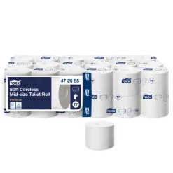 Tork 472585 Premium weiches hülsenloses Midi Toilettenpapier T7 2-lagig 92 Meter