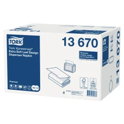 Tork 13670 Premium Xpressnap Extra Soft Spenderserviette N4 Interfold, 33 x 21,3 cm, 2-lg, weiß