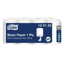 Tork 120123 Standard-Papierwischtücher M1, 1-lagig, 120 Meter