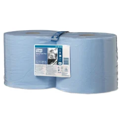 Tork 130052 Starke Mehrzweck-Papierwischtücher W1, W2 blau, 2-lagig, 255 Meter