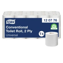 Tork 120776 Universal Toilettenpapier Kleinrolle T4 2-lagig 400 Blatt