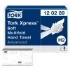 Tork 120289 Xpress Advanced Papierhandtücher Multifold Interfold H2, 21x26 cm, 2-lagig, hochweiß
