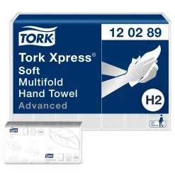 Tork 120289 Xpress Advanced Papierhandtücher Multifold Interfold H2, 21x26 cm, 2-lagig, hochweiß