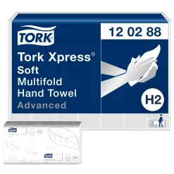 Tork 120288 Xpress Advanced Papierhandtücher Multifold H2 21x34cm, 2-lagig, hochweiß