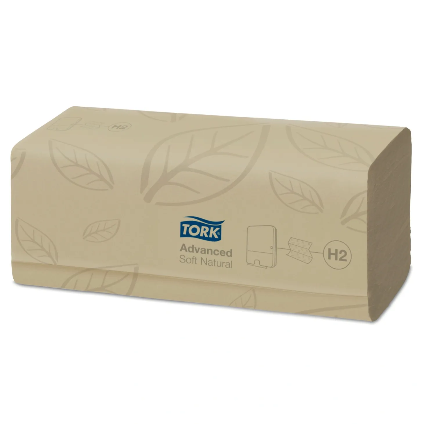 Tork 130299 Xpress Advanced weiche Papierhandtücher Recycling Multifold Interfold H2 21,3 x 24 cm, 2-lagig, natur
