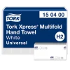 Tork 150400 Xpress Universal Handtücher Multifold Z-Falz H2 24 x 21,3 cm, 2-lagig, weiß