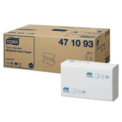 Tork 471093 Xpress Universal Papierhandtücher Recycling Multifold Interfold H2 21,3 x 23,4 cm, 1-lagig, weiß
