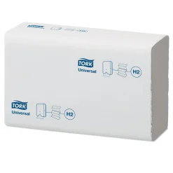 Tork 471093 Xpress Universal Papierhandtücher Recycling Multifold Interfold H2 21,3 x 23,4 cm, 1-lagig, weiß