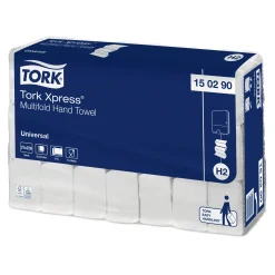 Tork 150290 Xpress Universal Papierhandtücher Recycling Multifold Interfold H2 19,6 x 25,5 cm, 2-lagig, weiß