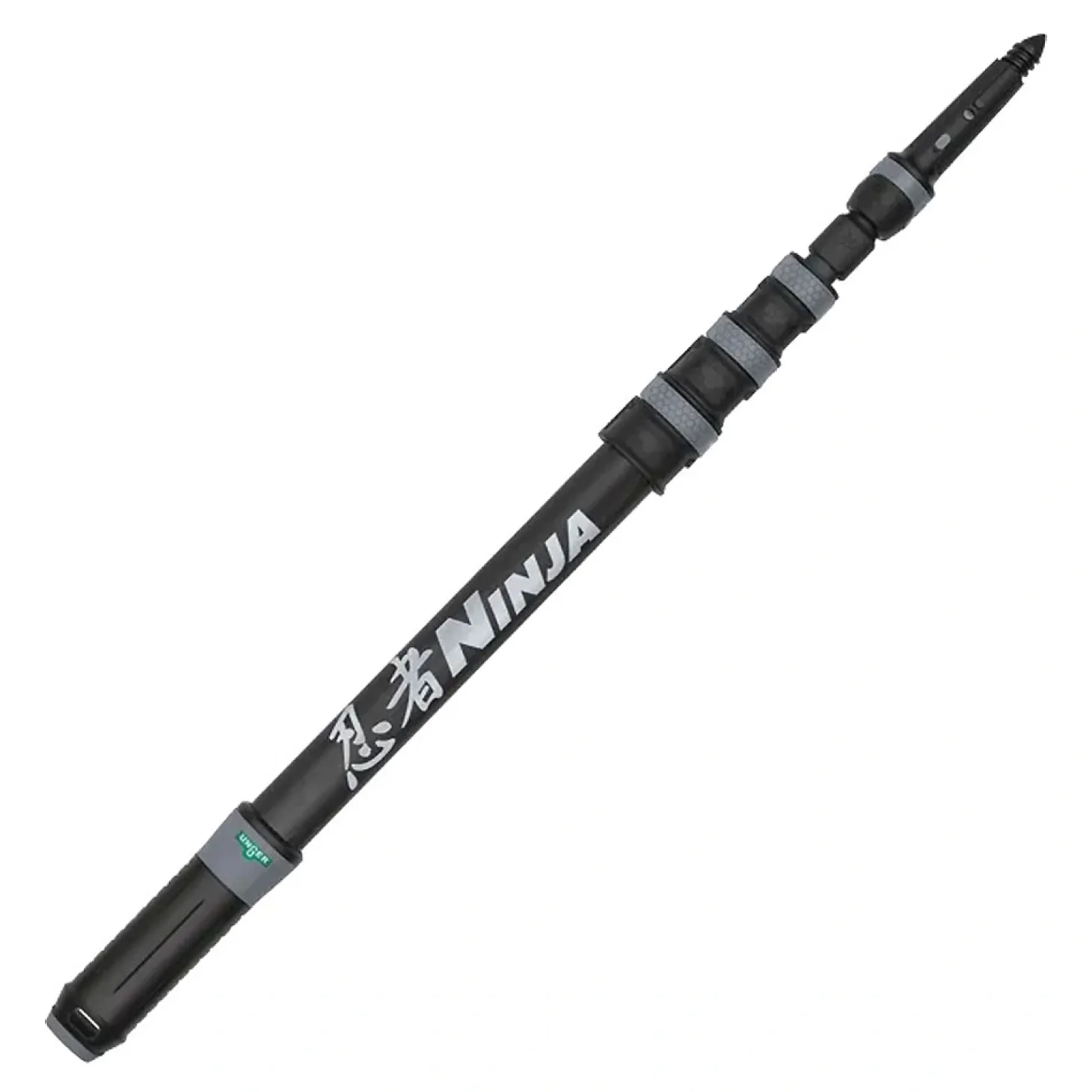 Unger ErgoTec Ninja 6in1 Carbon-Stangen-Glasreinigungsset, 6-teilig