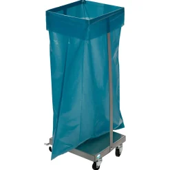 VAR Abfallsammler Typ SHR 120, Edelstahl, fahrbar, 120 Liter