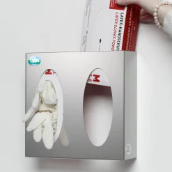 VAR Handschuhspender Edelstahl mit 2 Fächern