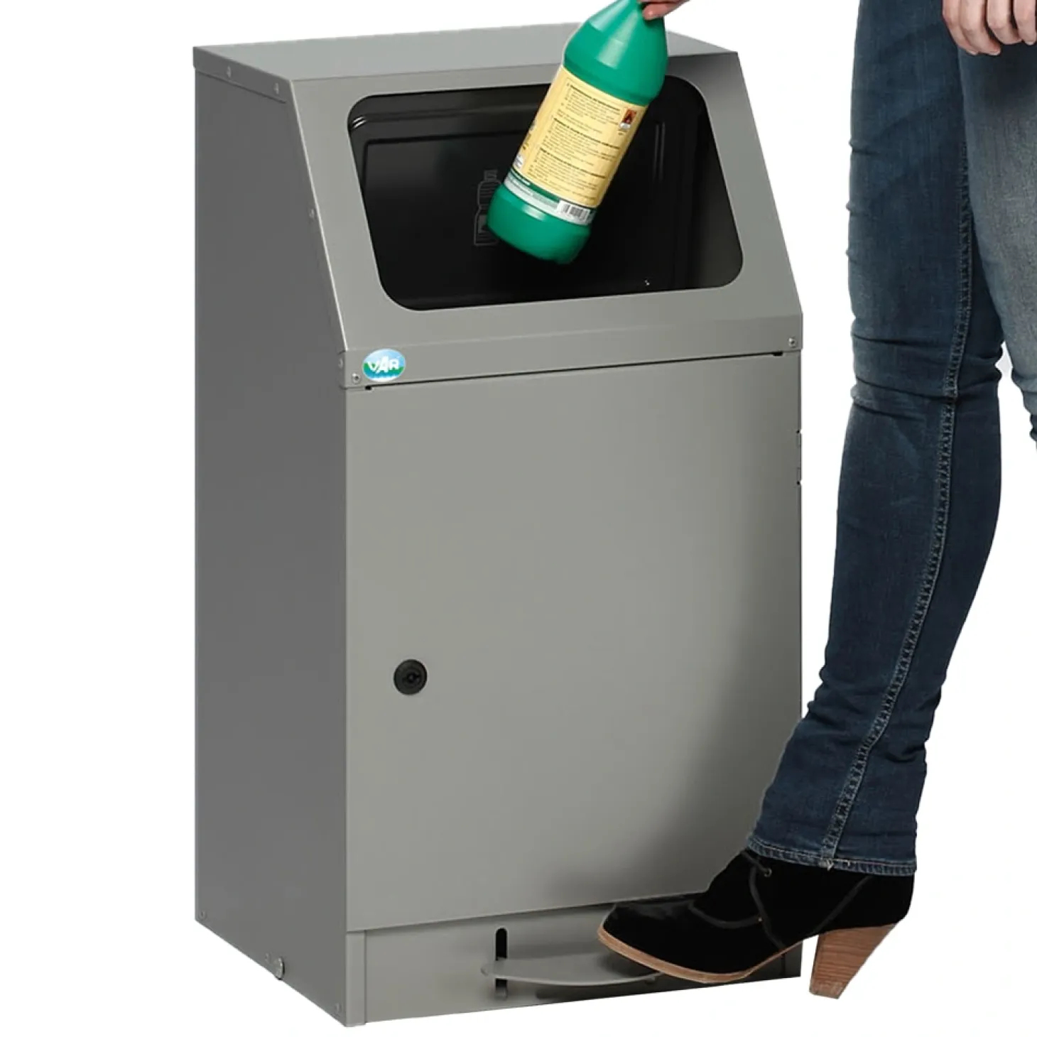 VAR Wertstoffsammelgerät WSG 75 S mit Pedal, 75 Liter