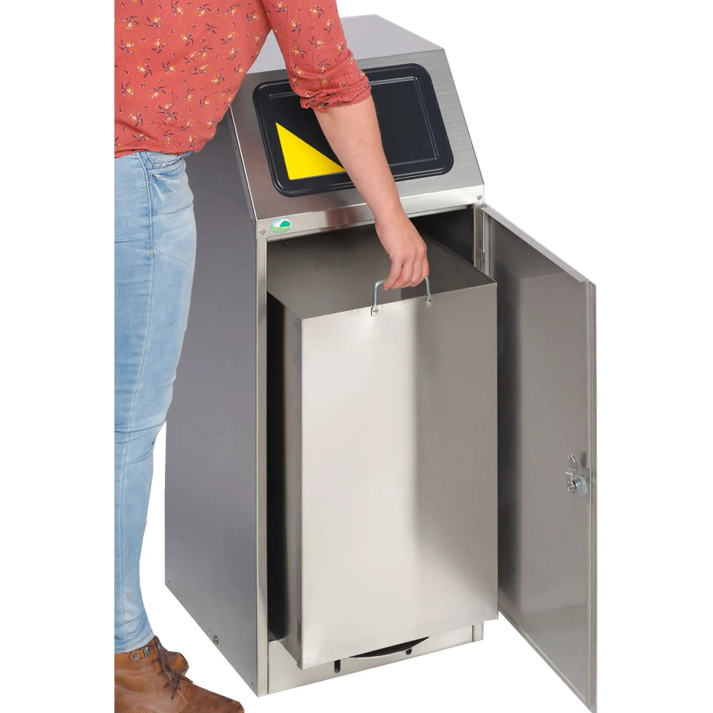 VAR Wertstoffsammelgerät WSG 75 S mit Pedal, 75 Liter