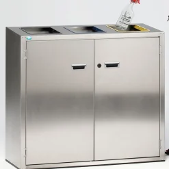 VAR Wertstoffsortiersystem 3x90 Liter Edelstahl