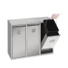 VAR Wertstoffsortiersystem 3x7 Liter Edelstahl