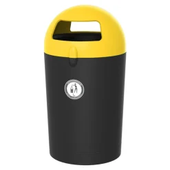 Vepa Bins Metro Dome Abfallhälter 100 Liter mit 2 Einwurföffnungen