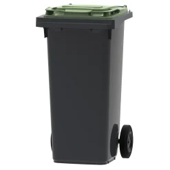 Vepa Bins Mini Container 120 Liter mit Klappdeckel zweifarbig