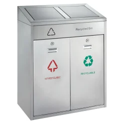 Vepa Bins Recycling Abfalleimer für den Außenbereich 2x21 Liter
