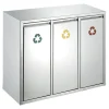 Vepa Bins Wertstoff-Sortieranlage 3x15 Liter Edelstahl