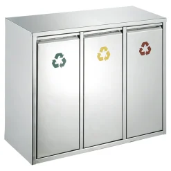 Vepa Bins Wertstoff-Sortieranlage 3x8 Liter Edelstahl