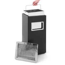 V-Part Ascher-Papierkorb 14 Liter mit Einwurföffnung