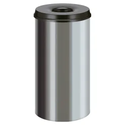 V-Part Feuerlöschender Papierkorb Edelstahl 50 Liter offen