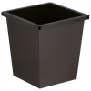 V-Part Viereckiger Papierkorb Metall 27 Liter offen