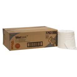 WypAll 7753 Wettask fusselarme Reinigungstücher für Lösungsmittel, 30,5 cm breit, 6 x 120 Tücher