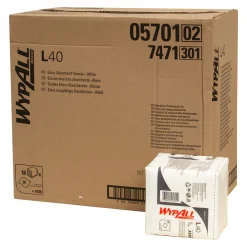 Wypall 7471 Wischtücher L40 1/4-Falz weiß 1-lagig, 30,40 cm x 31,70 cm, 1008 Tücher