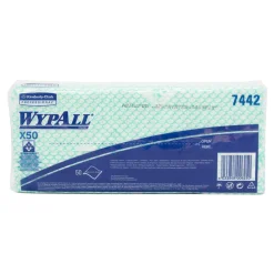 WypAll 7442 Wischtücher X50 Interfold grün, 1-lagig, 41,80 x 24,70 cm, 300 Tücher